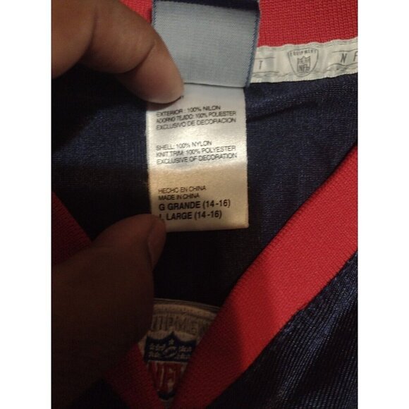 Paul Posluszny #51 Buffalo Bills NFL Reebok Blue Jersey Youth Size Large L 14-16 - Picture 9 of 11